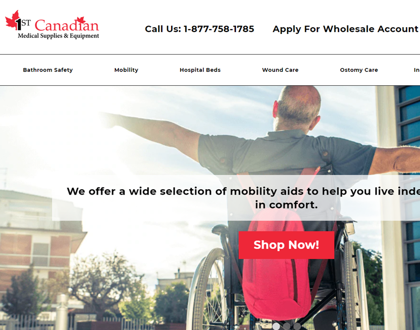 first canadian medical equipment website